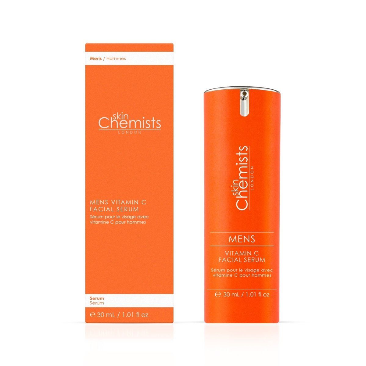 skinChemists professional Men's Anti-Ageing Vitamin C Wake Up Routine for Brightening and Radiance