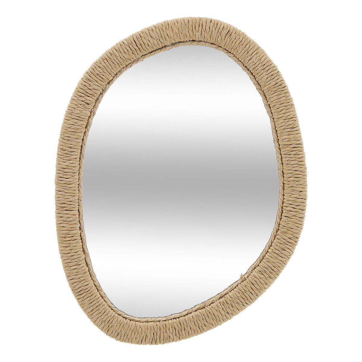 Espelho de parede TILIA castanho em corda
