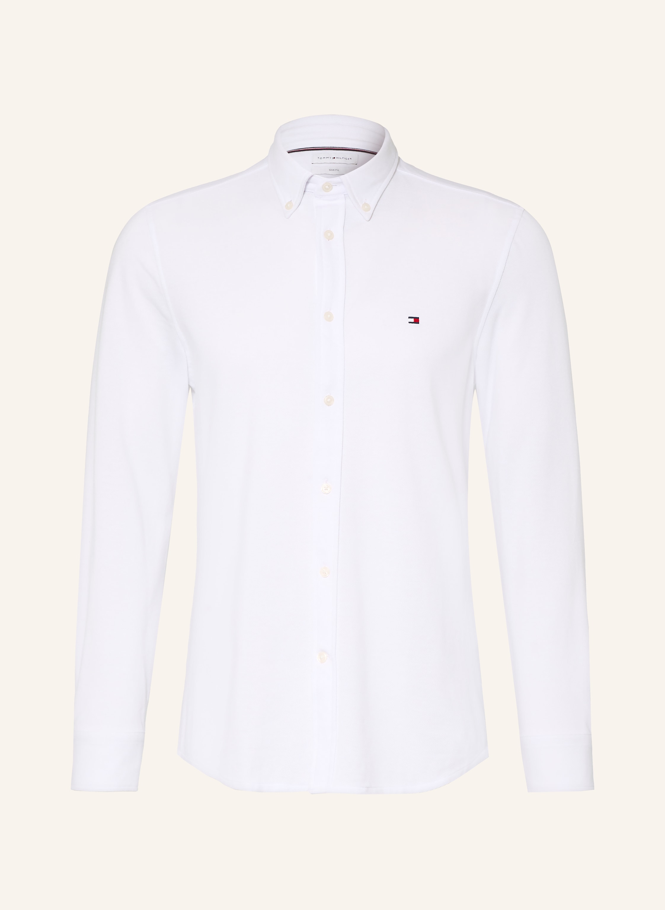 TOMMY HILFIGER Piqué-Hemd Slim Ft