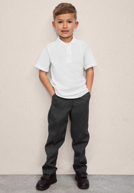 Older Boys Grey Regular Fit School Trousers
