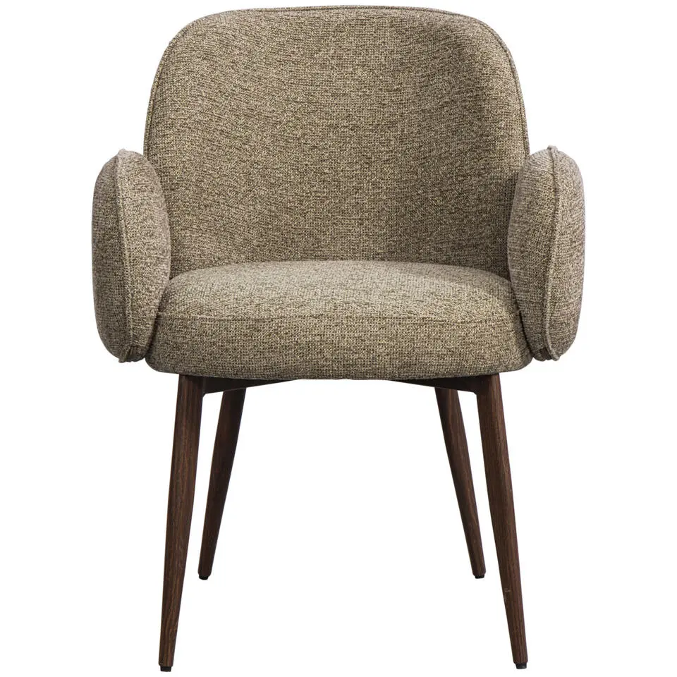 Eetkamerstoel Eva met armleuning - taupe