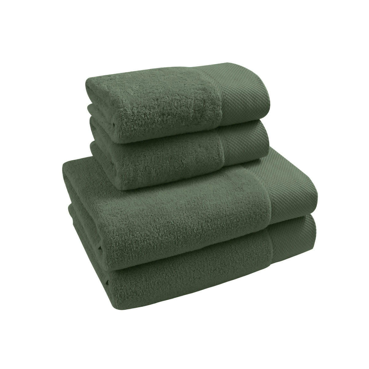 SENSOFT - Ensemble de bain 4 pièces zéro twist (2 draps eucalyptus