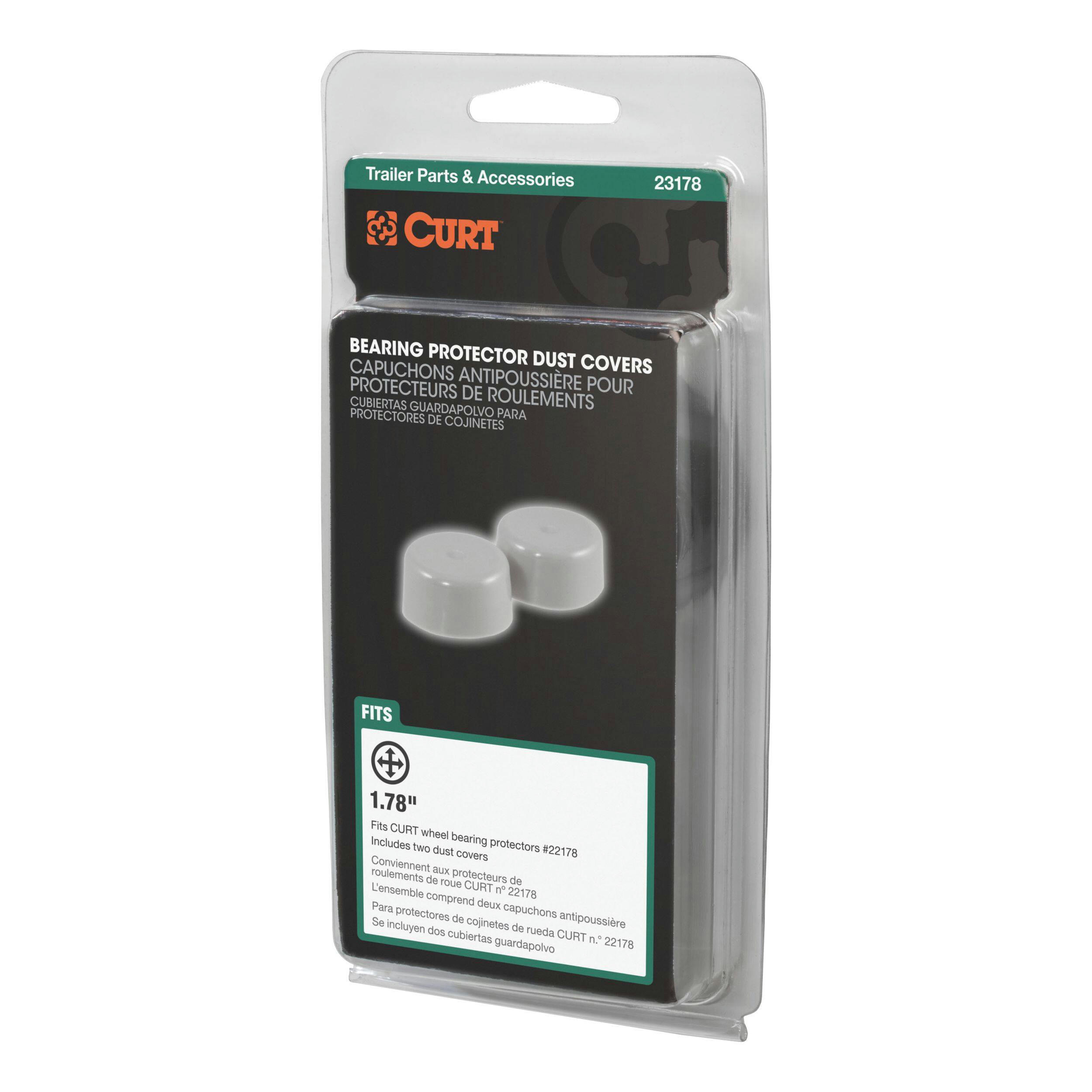 CURT Bearing Protector Dust Covers, 1.78-in, 2-pk
