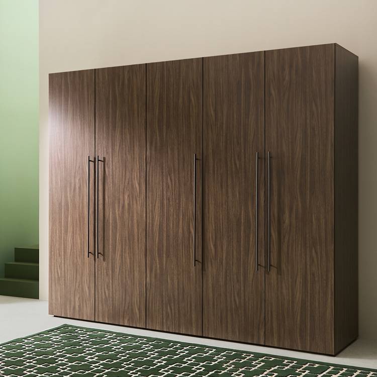 Habitat Atlas 5 Door Wardrobe - Walnut