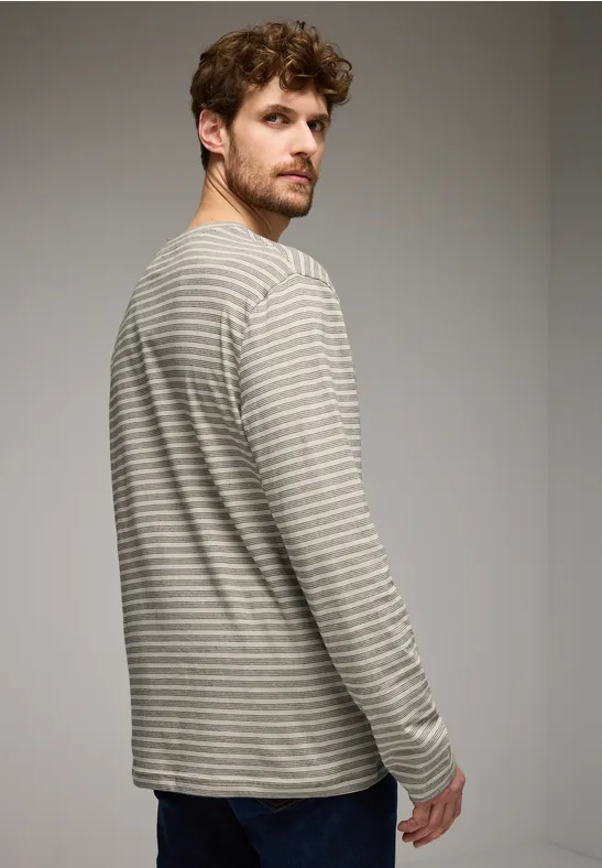 Gestreiftes Langarmshirt