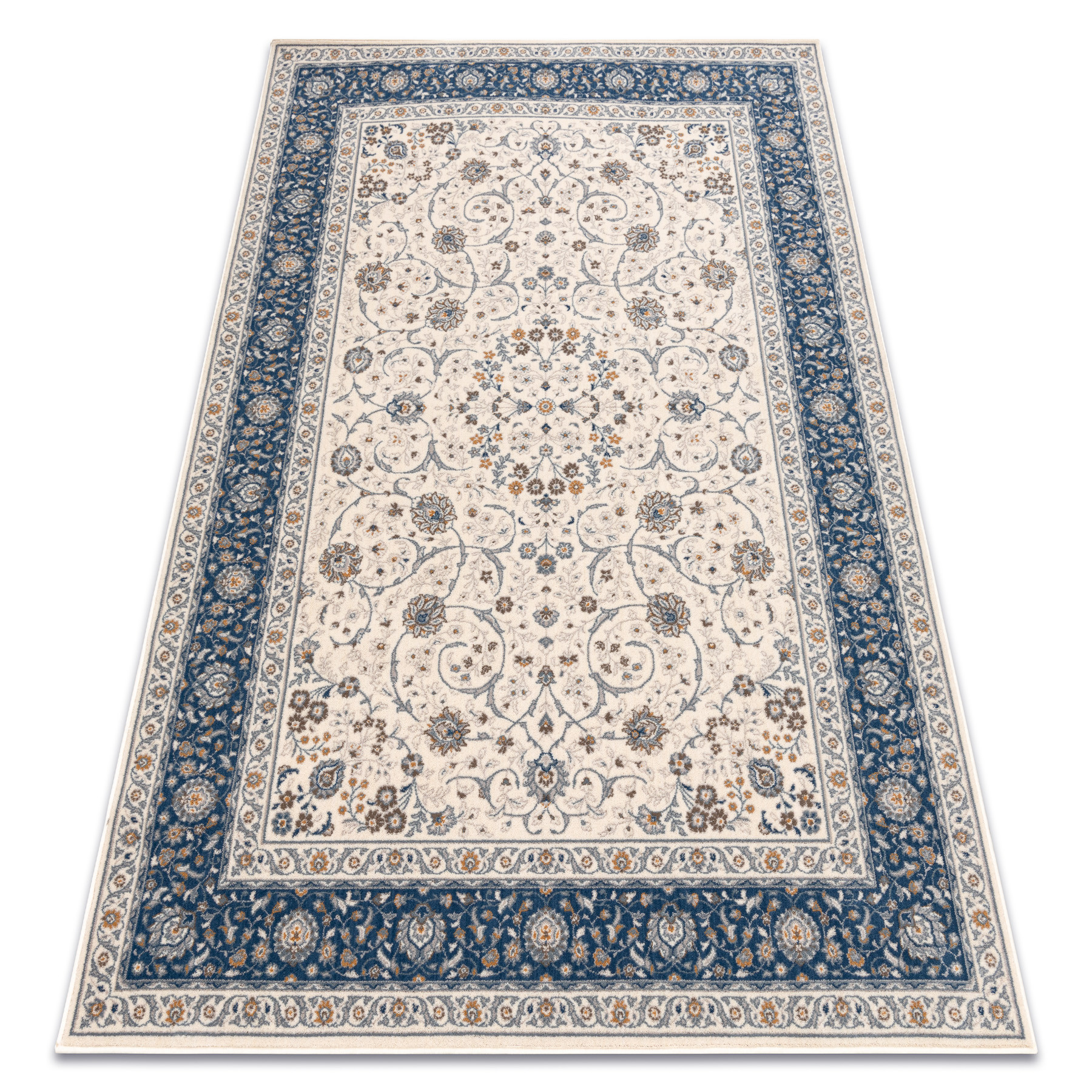 Dywan wełniany NAIN Ornament, ramka 7179/51613 beż / 200x300 cm