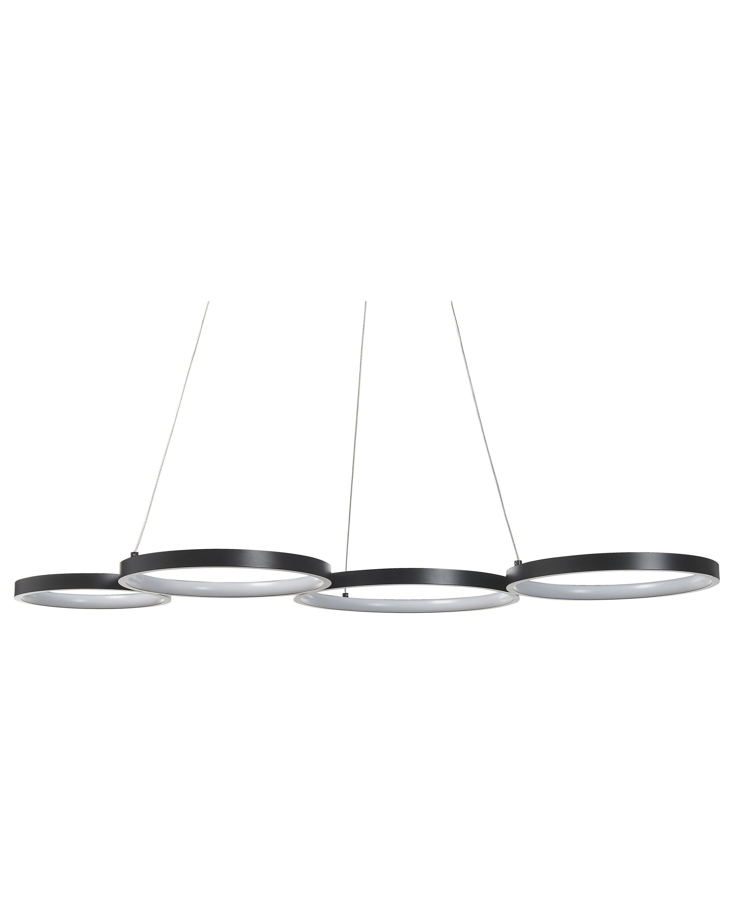 Lampa wisząca sufitowa LED ring czarna