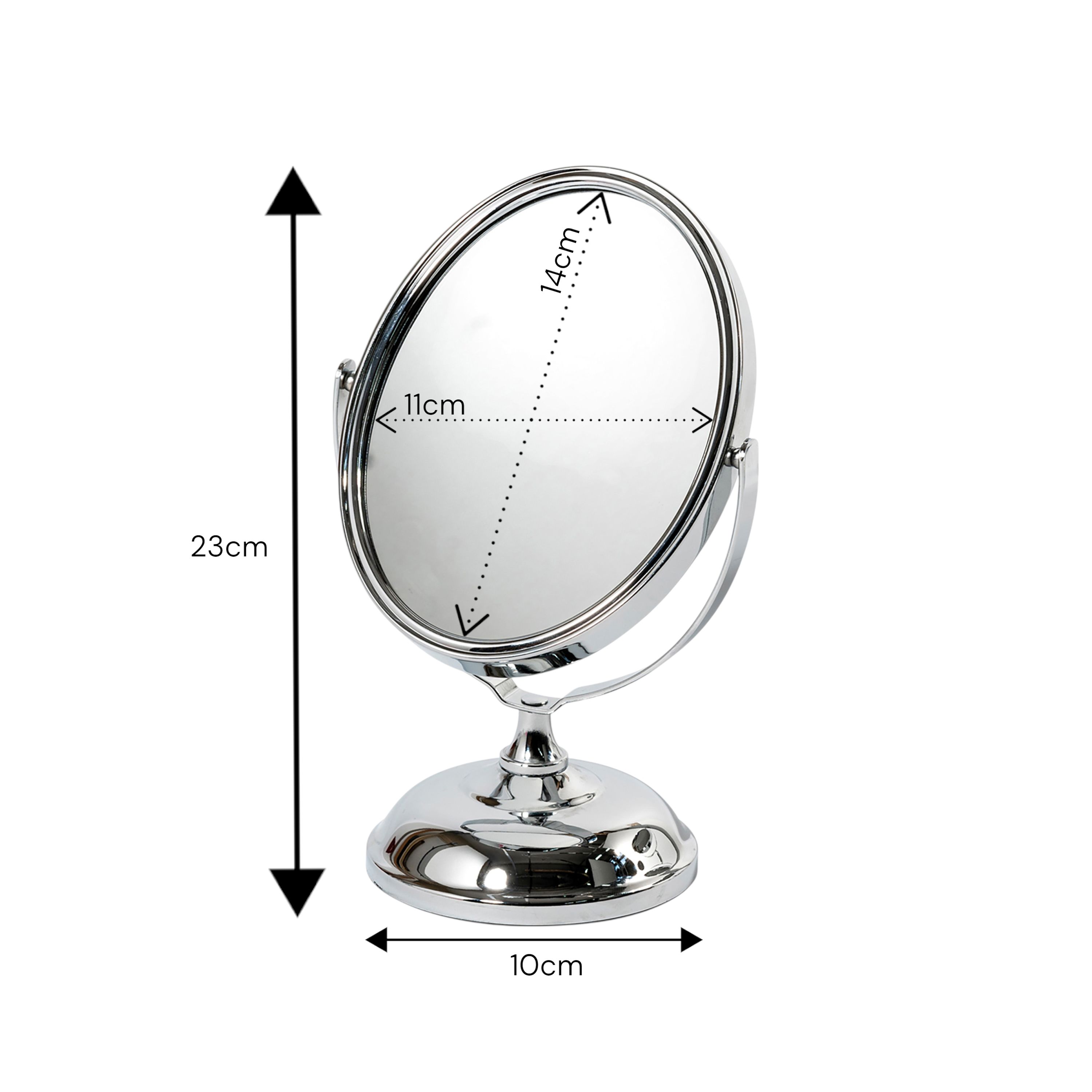 Showerdrape Eris 5x Magnifying Chrome Round Vanity Mirror