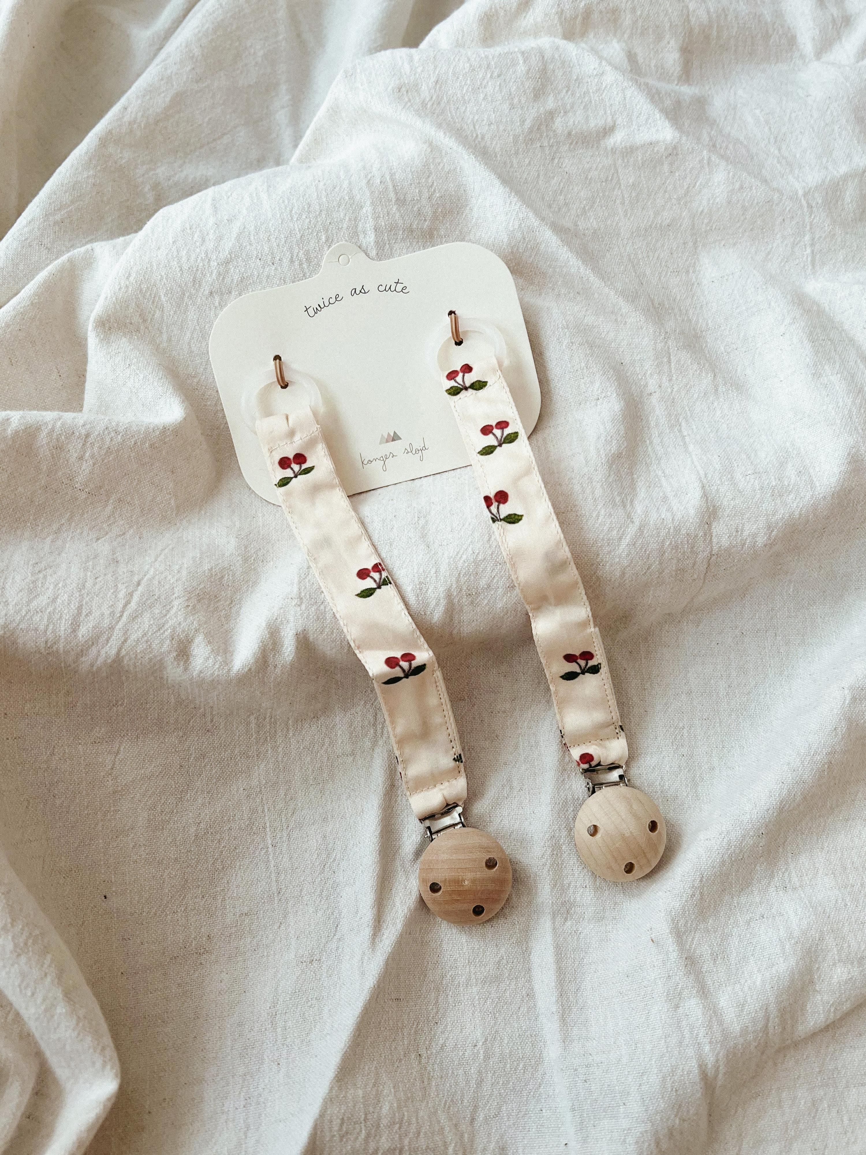 Schnullerhalter Cherry, 2er-Set