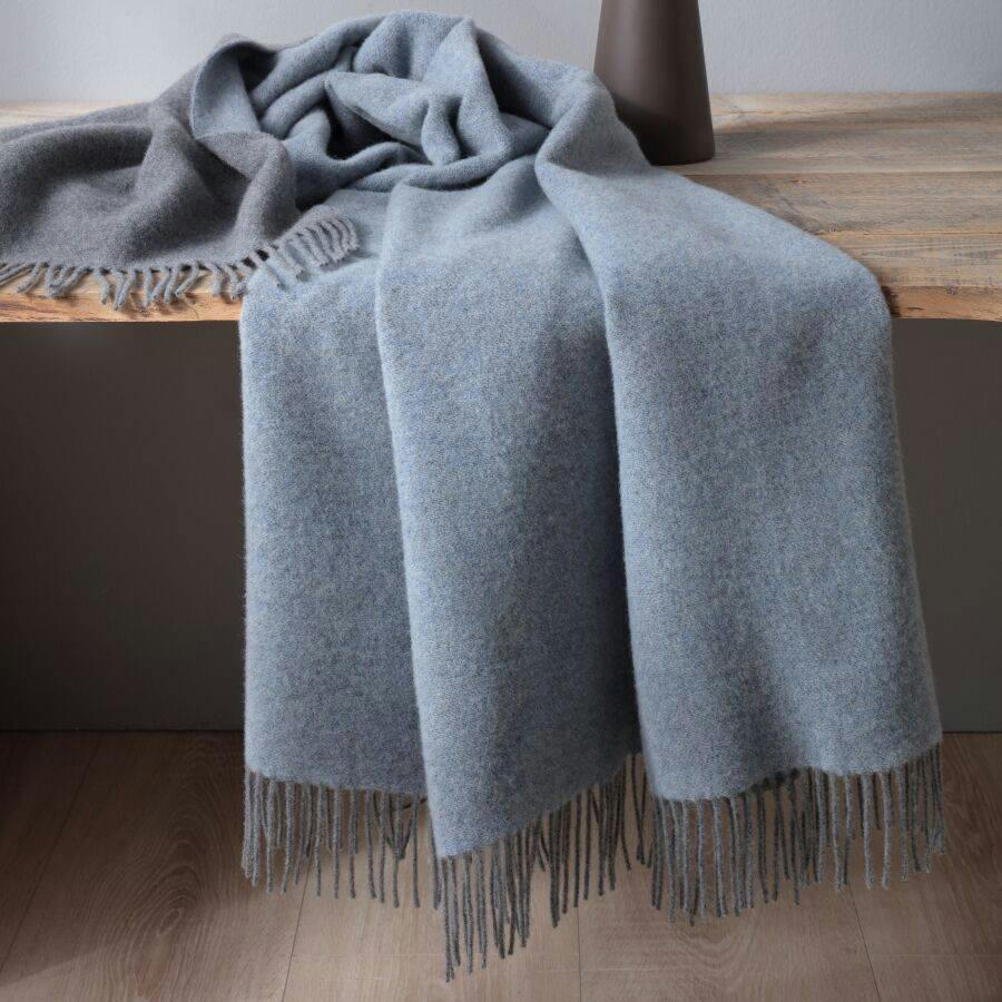 CLARENCE - Plaid en laine et cachemire