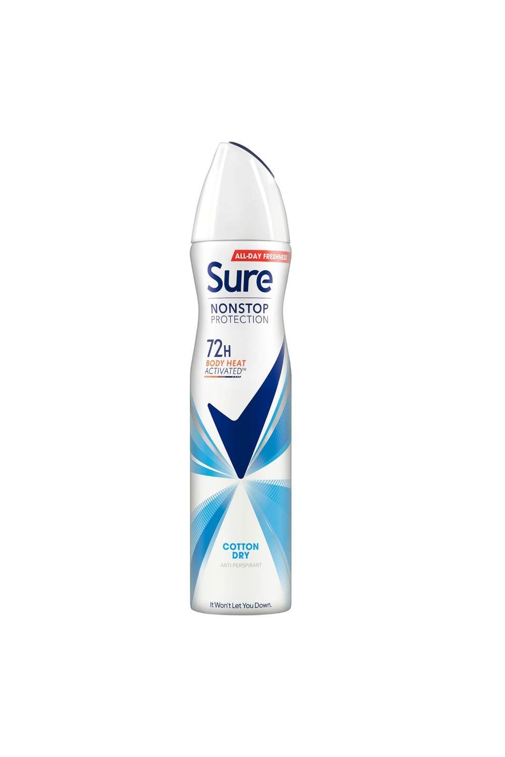 Sure Women 'Antiperspirant' 72H Protection Cotton Dry Deodorant, 6x250ml