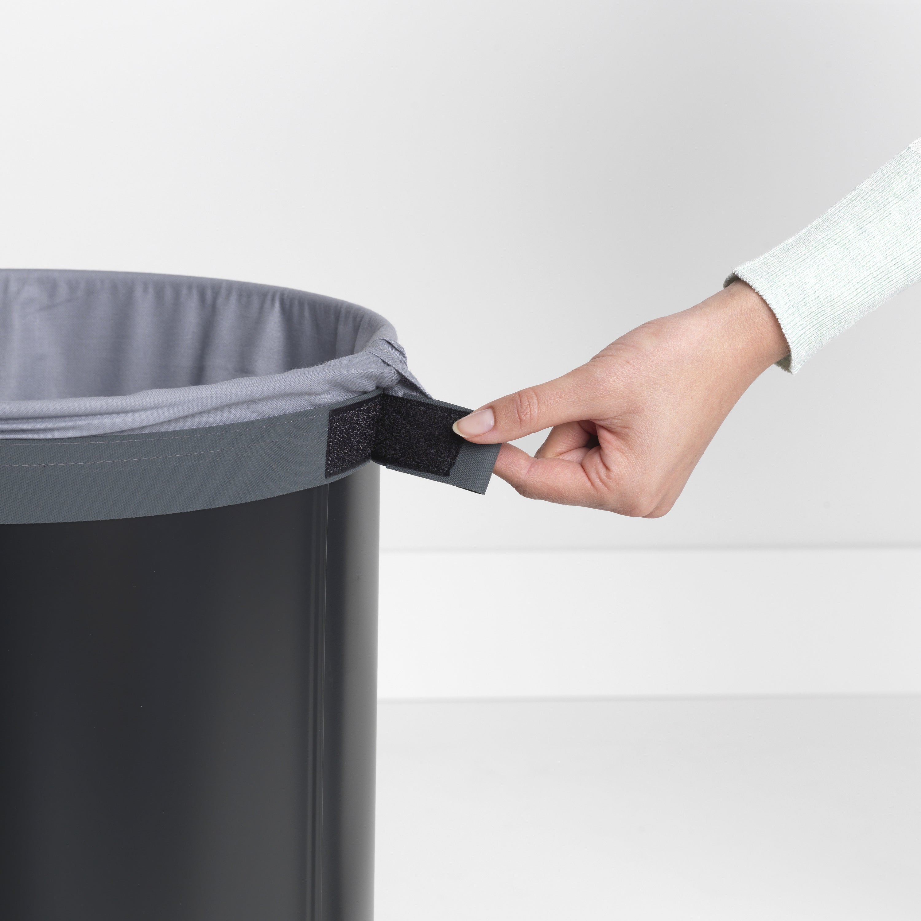 Brabantia Wasbox 60 L - Zwart / Kurk