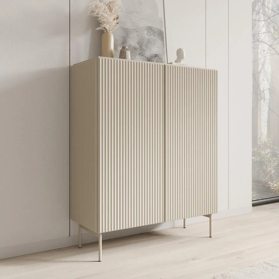 Meubella - Marajo - Dressoir - Beige - 99 cm