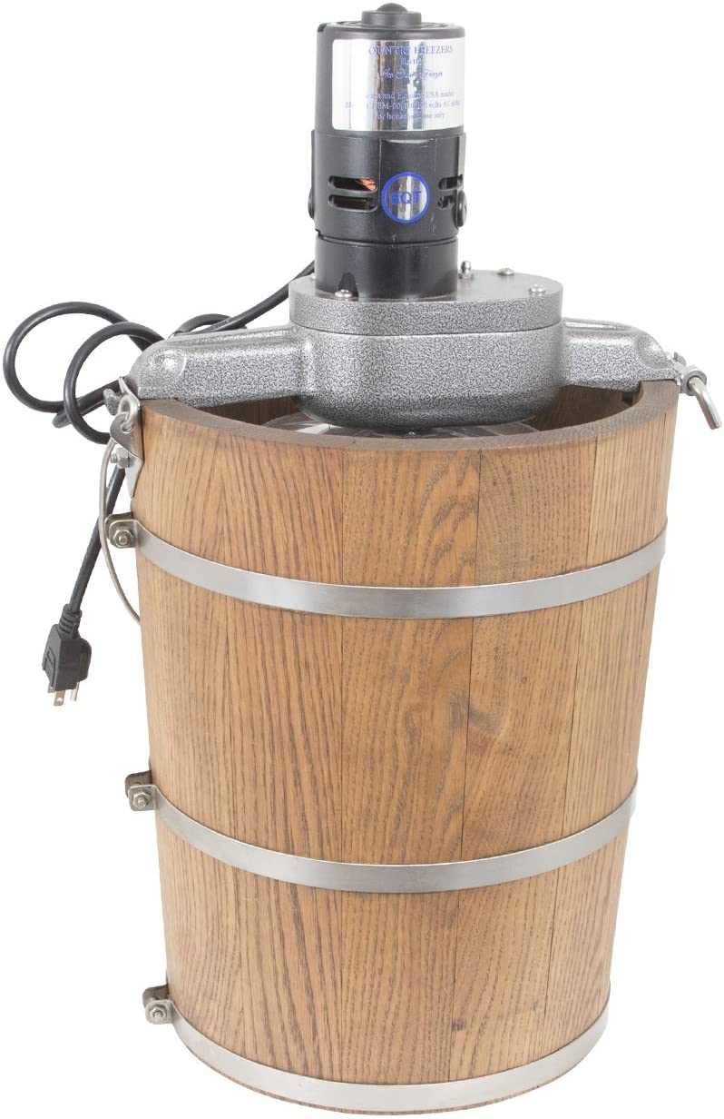 6 qt Country Ice Cream Maker �C Classic Wooden Tub �C Country Electric Motor