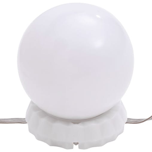 NNEVL Dressing Table with LED White 86.5x35x136 cm