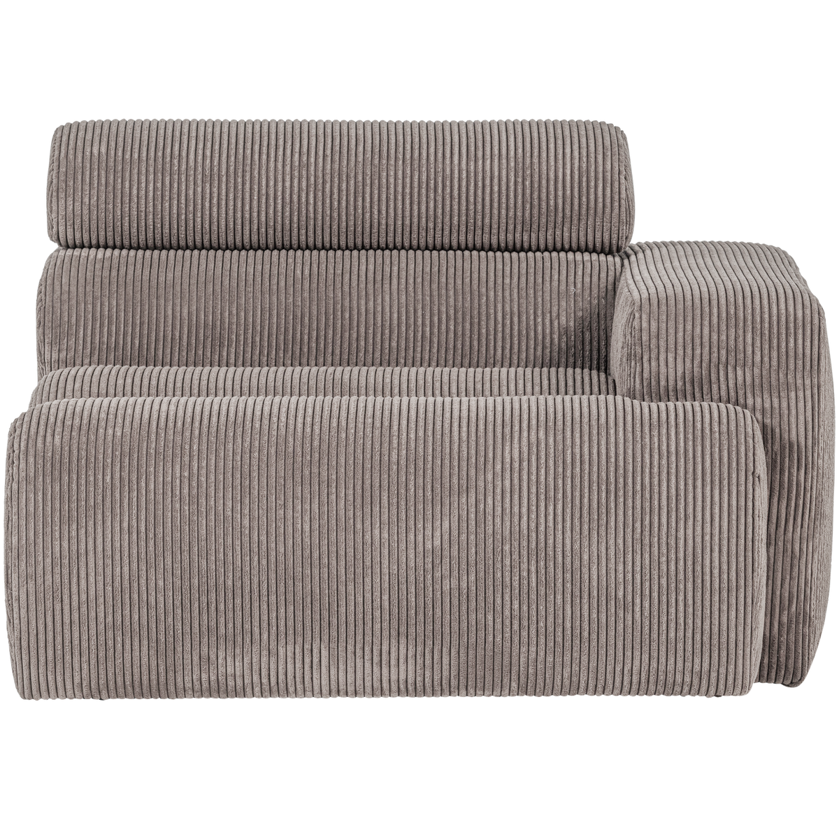WOOOD 1-zits element bank arm links Novi - Ribstof - Zand - 86x109x113