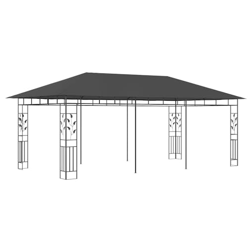 NNEVL Gazebo with Mosquito Net 6x3x2.73 m Anthracite