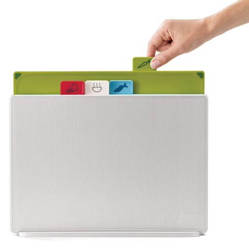 Joseph Joseph Index 4 Piece Large Chopping Board Set Silver 60134