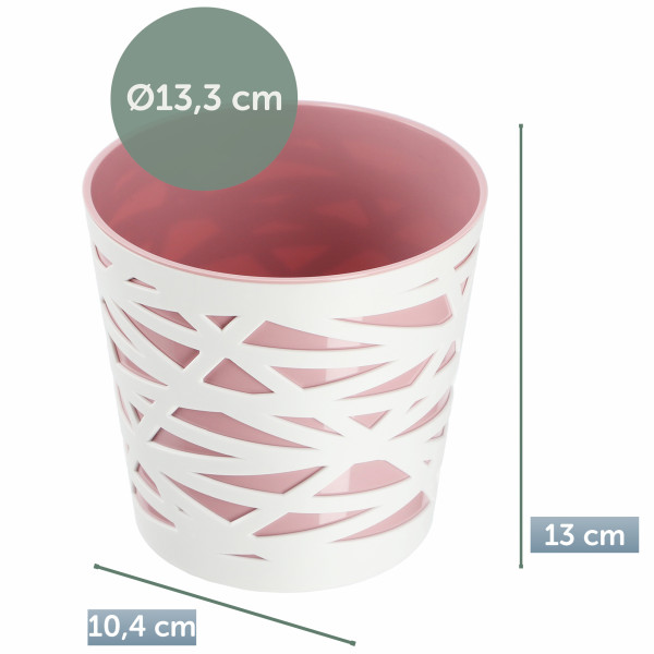 Doniczka Osłonka Wkład Donica Kolory Różowa 13cm