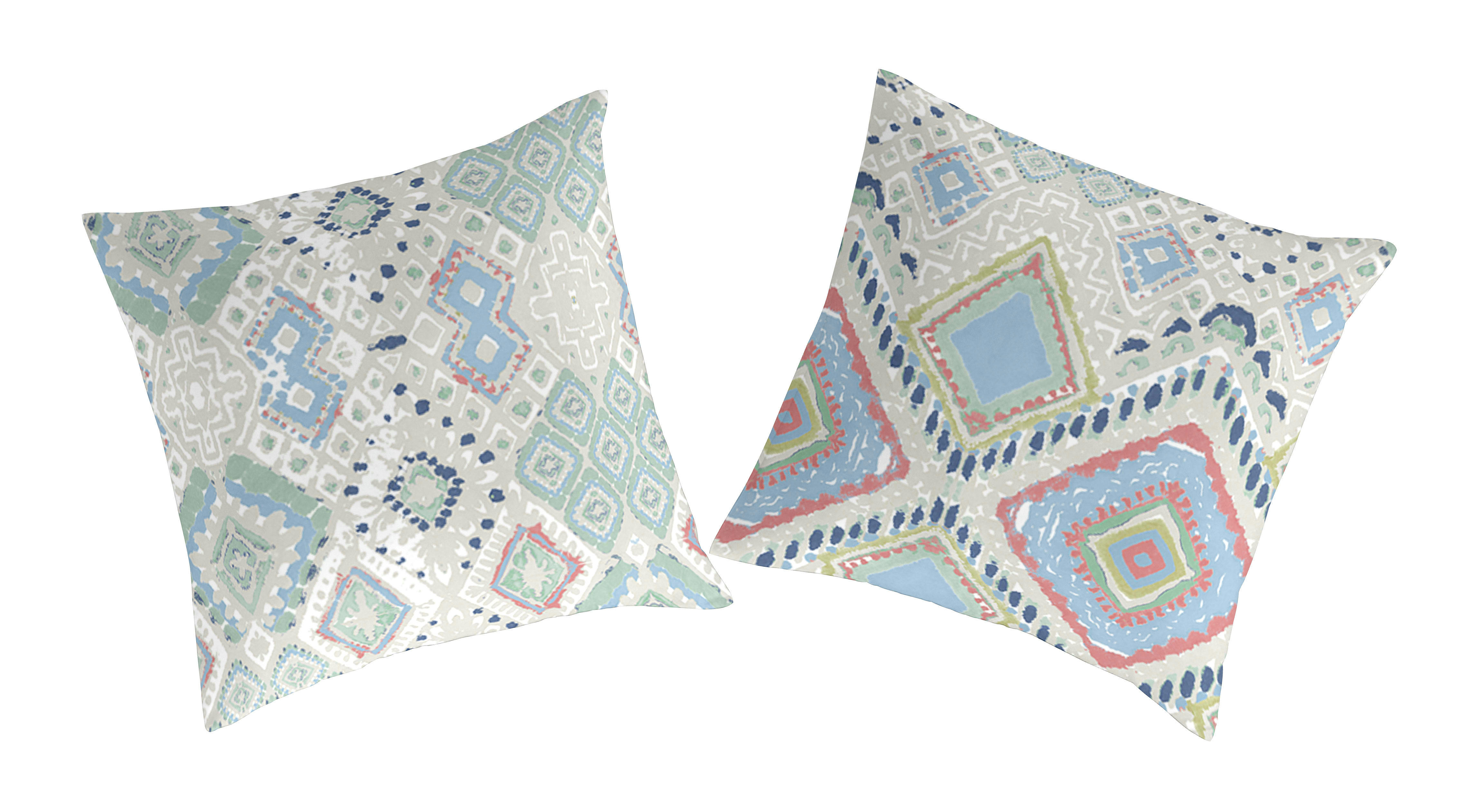 BRADY TO - 2 taies d'oreiller en coton bicolore 65x65