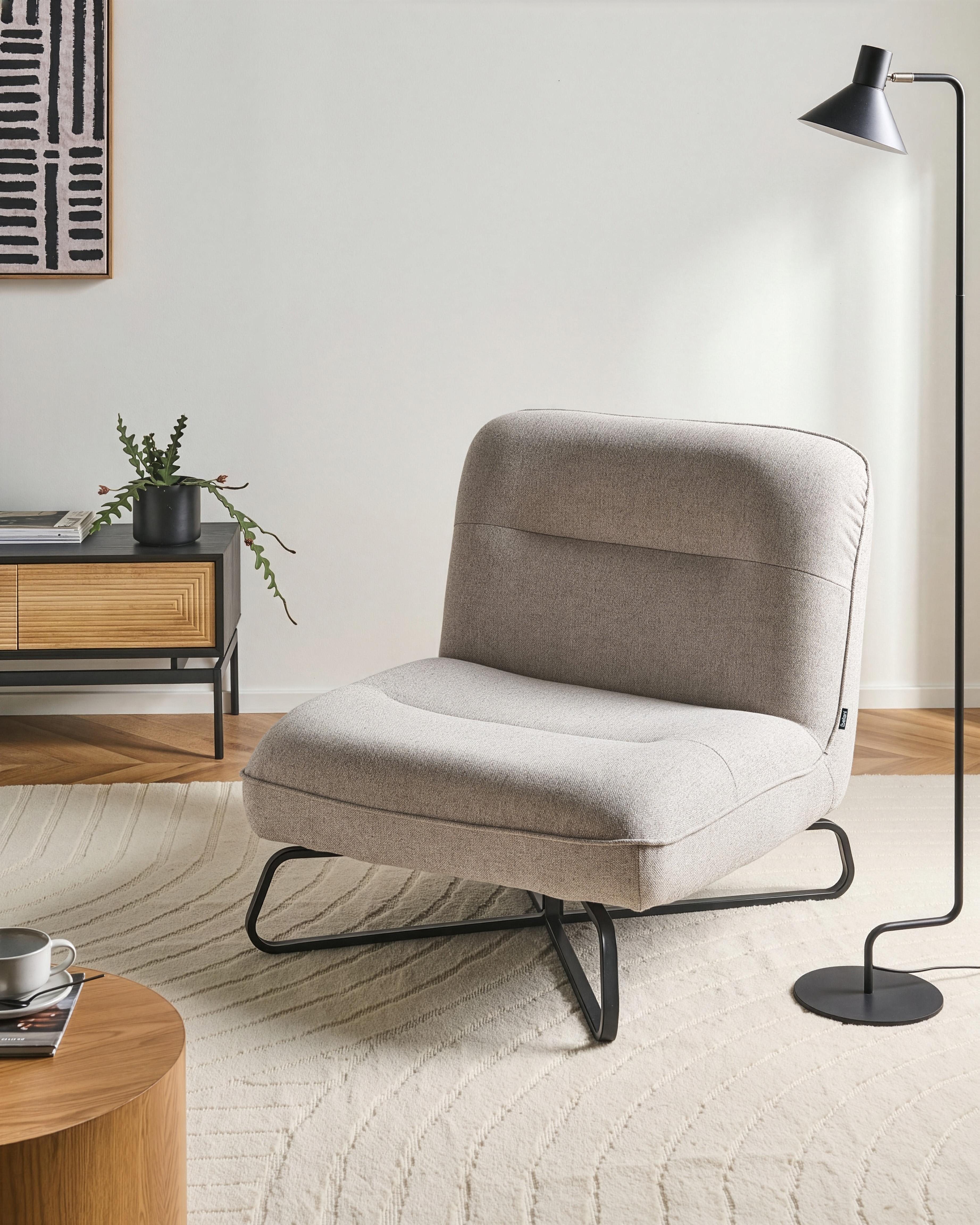 Armchair LINDAL Fabric Beige
