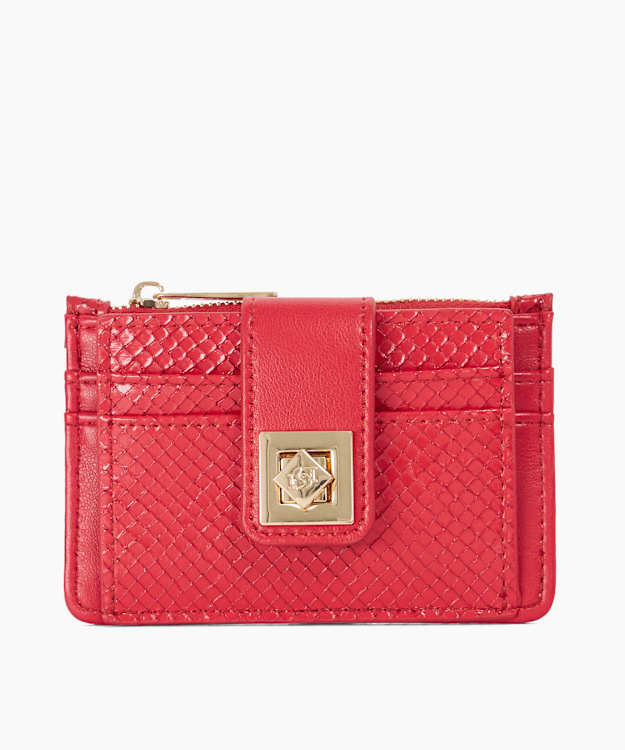 Karra Red - Reptile-Effect Purse