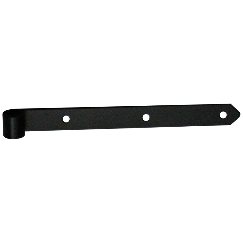 Penture droite en métal noir 300 mm TEKNIBOX