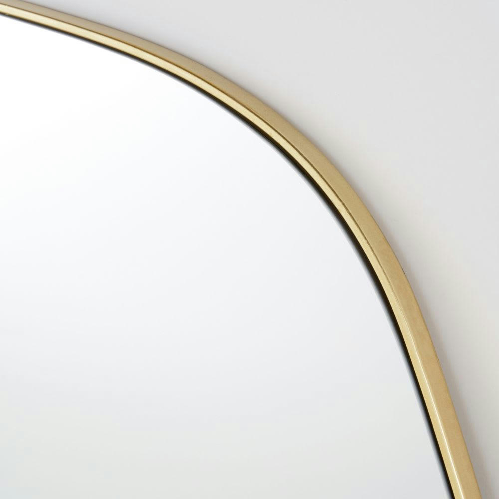 SORANA - Miroir organique en métal doré 75x130