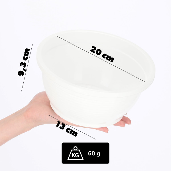 Doniczka Osłonka Donica Na Kwiaty 20cm Kolory Misa