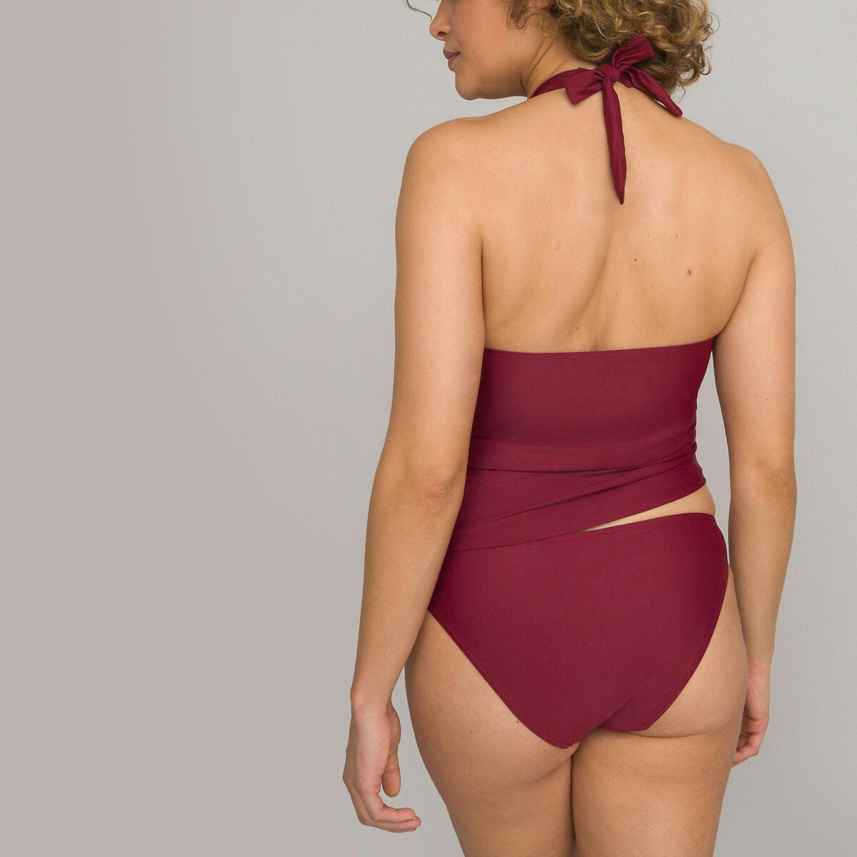 Haut de maillot de bain tankini, forme foulard
