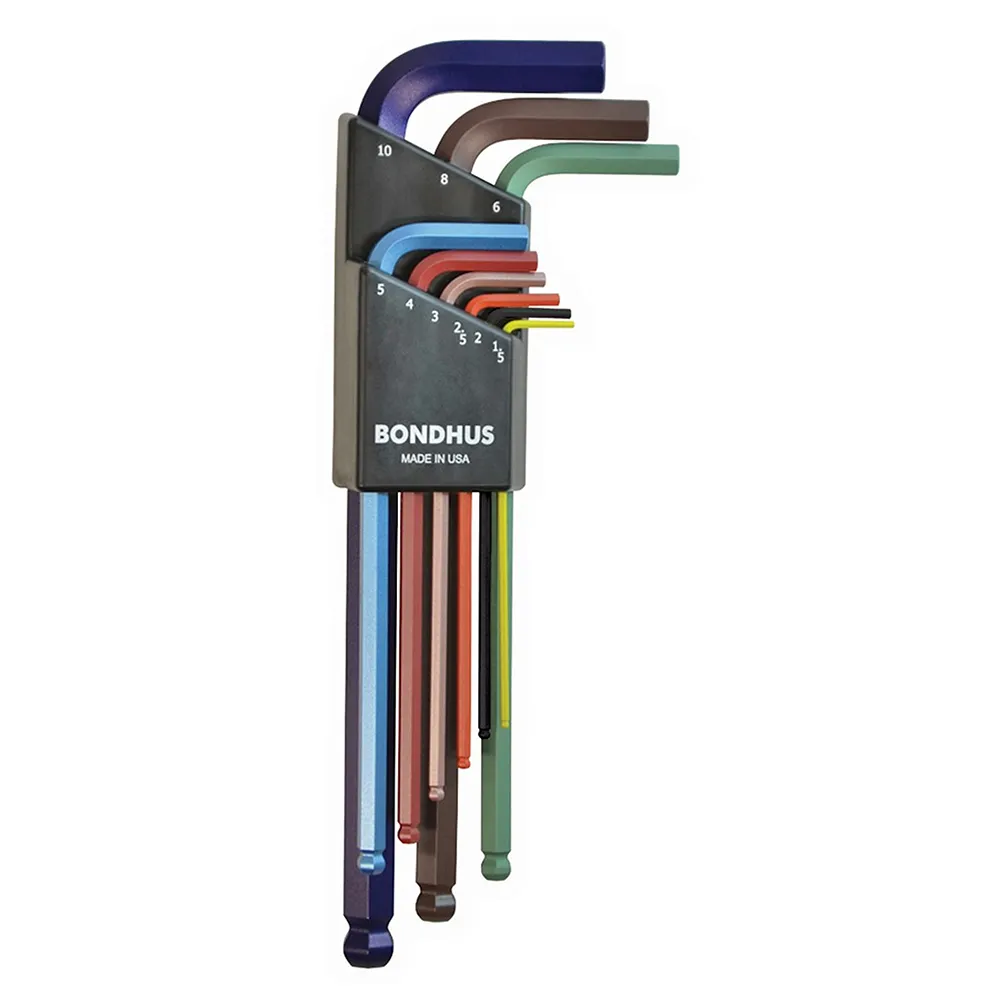 Bondhus ColorGuard Allen Key Set 1.5-10 mm 9 pieces