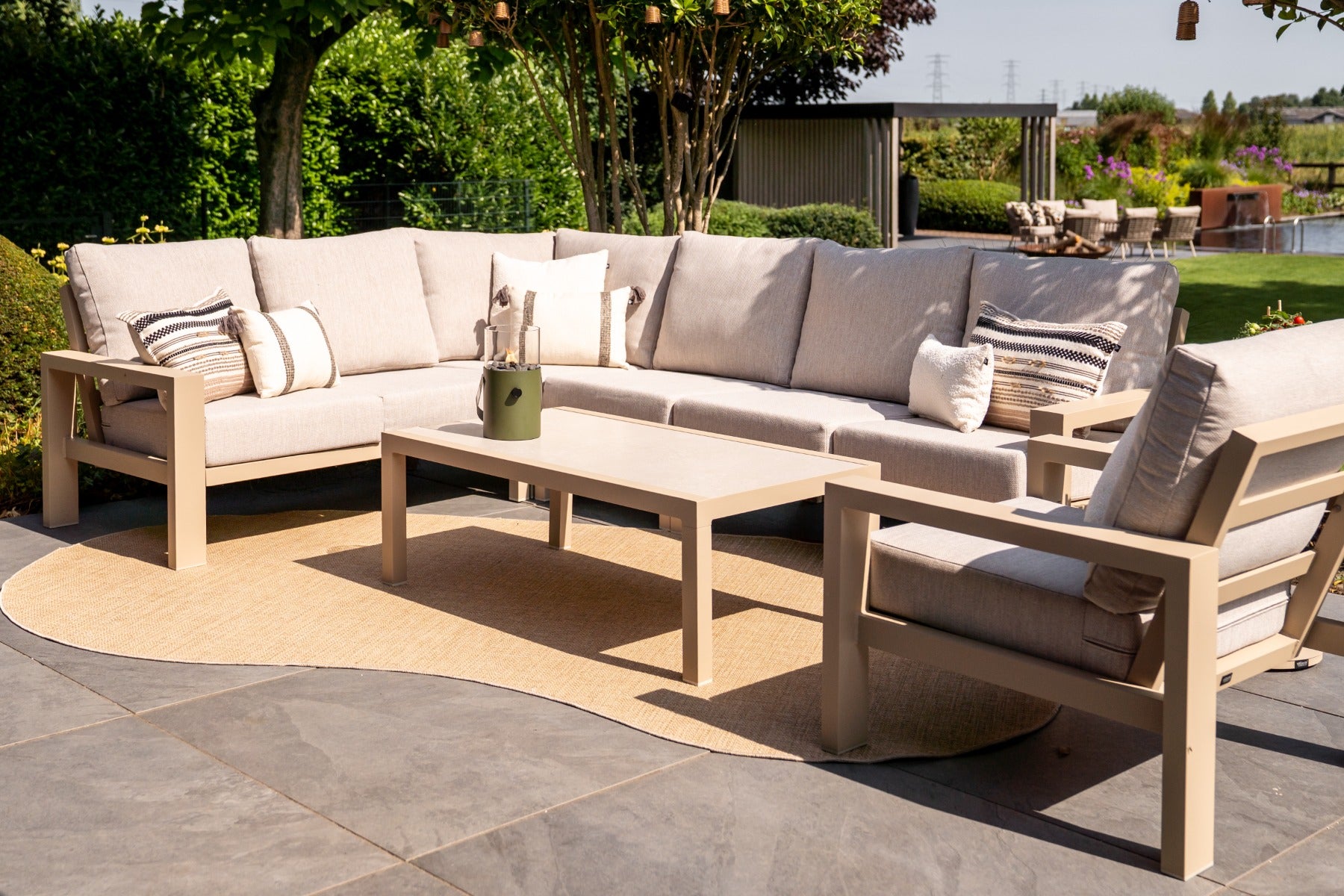 VDG Verano lounge hoekbank (4-delig) - Latte