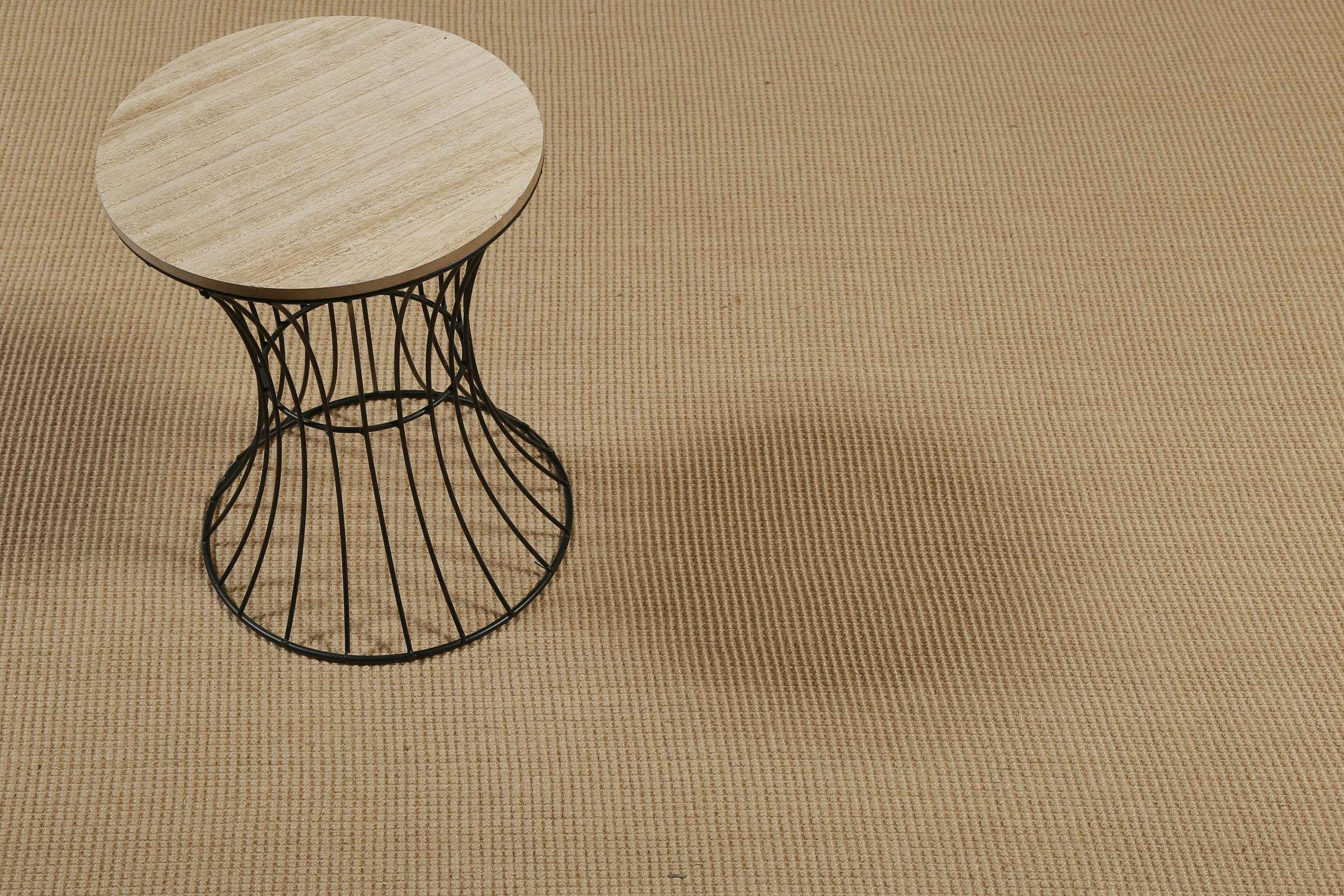 HUGO ONE - Tapis en jute, antidérapant couleur naturel 60x80