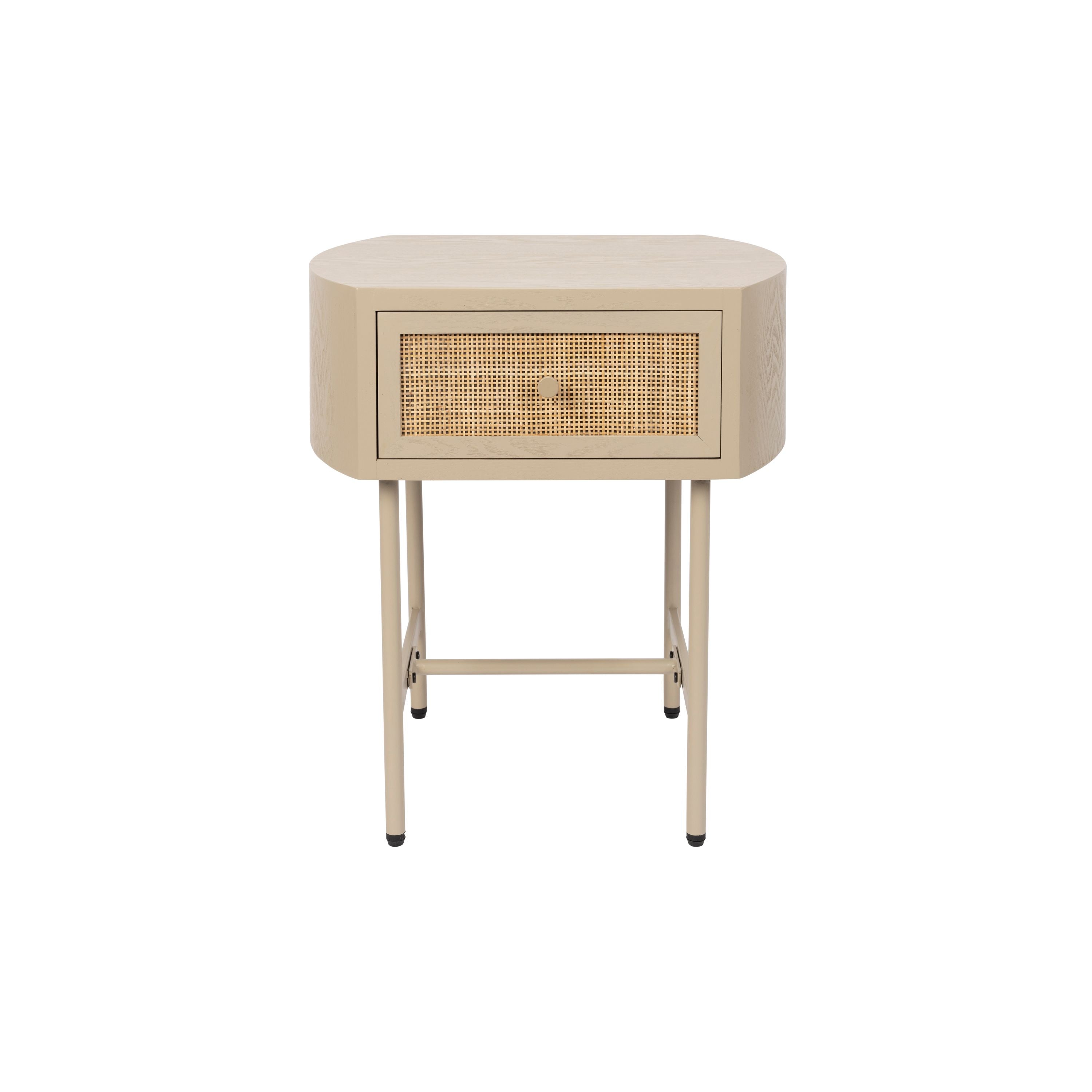 Housecraft Living Amaya Bijzettafel/ Nachtkastje - Beige