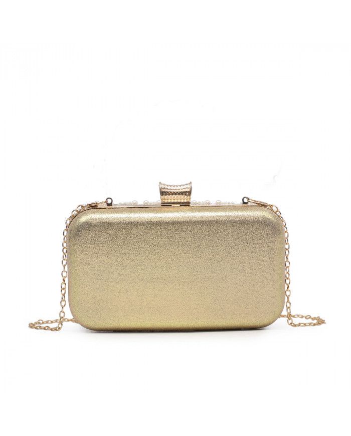 JFY Diamante Single Side Pearl Bag