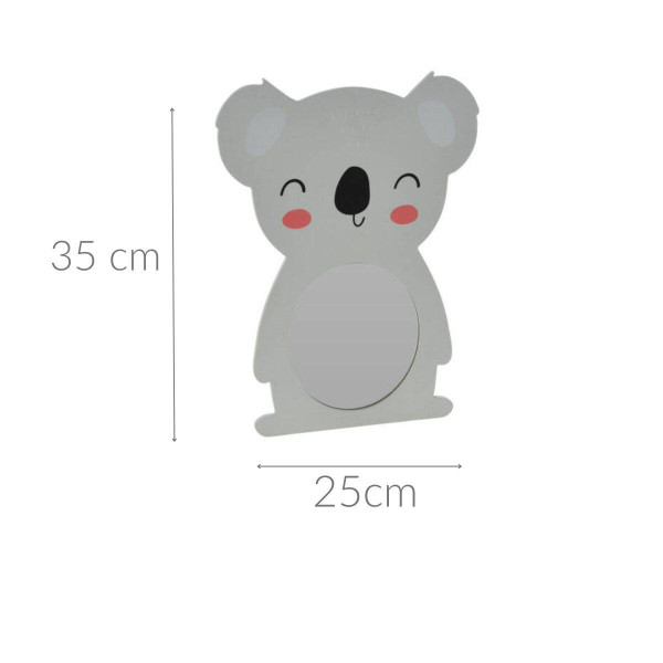Lustro wiszące do pokoju dziecięcego HAPPY, 25 x 35 cm