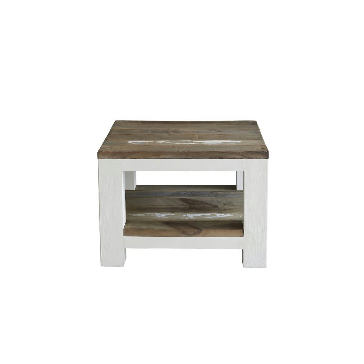 ATLANTIC - Table de chevet en pin recyclé massif