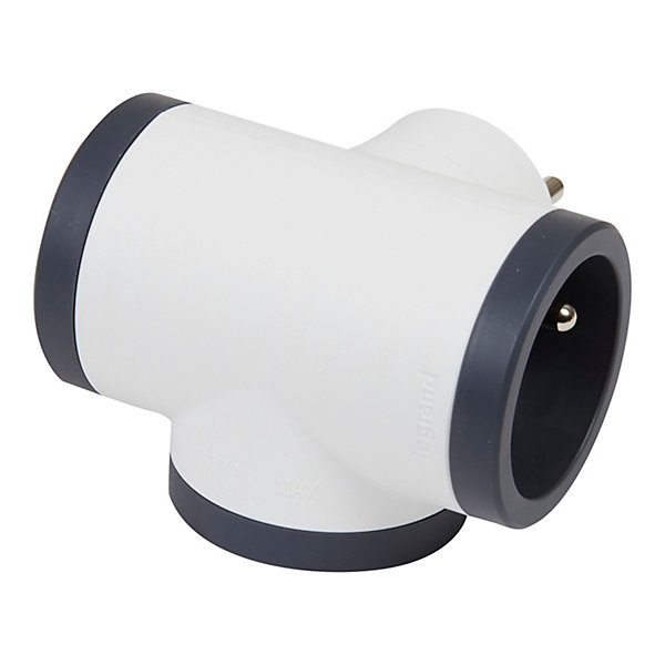 Multiprise 3 prises Legrand blanc et noir