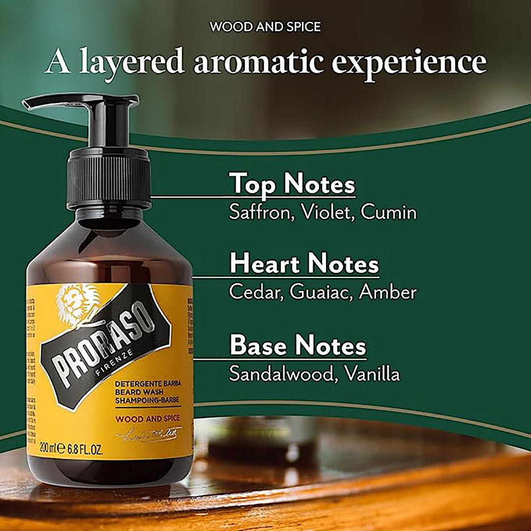 Proraso Beard Wash 200ml Wood & Spice
