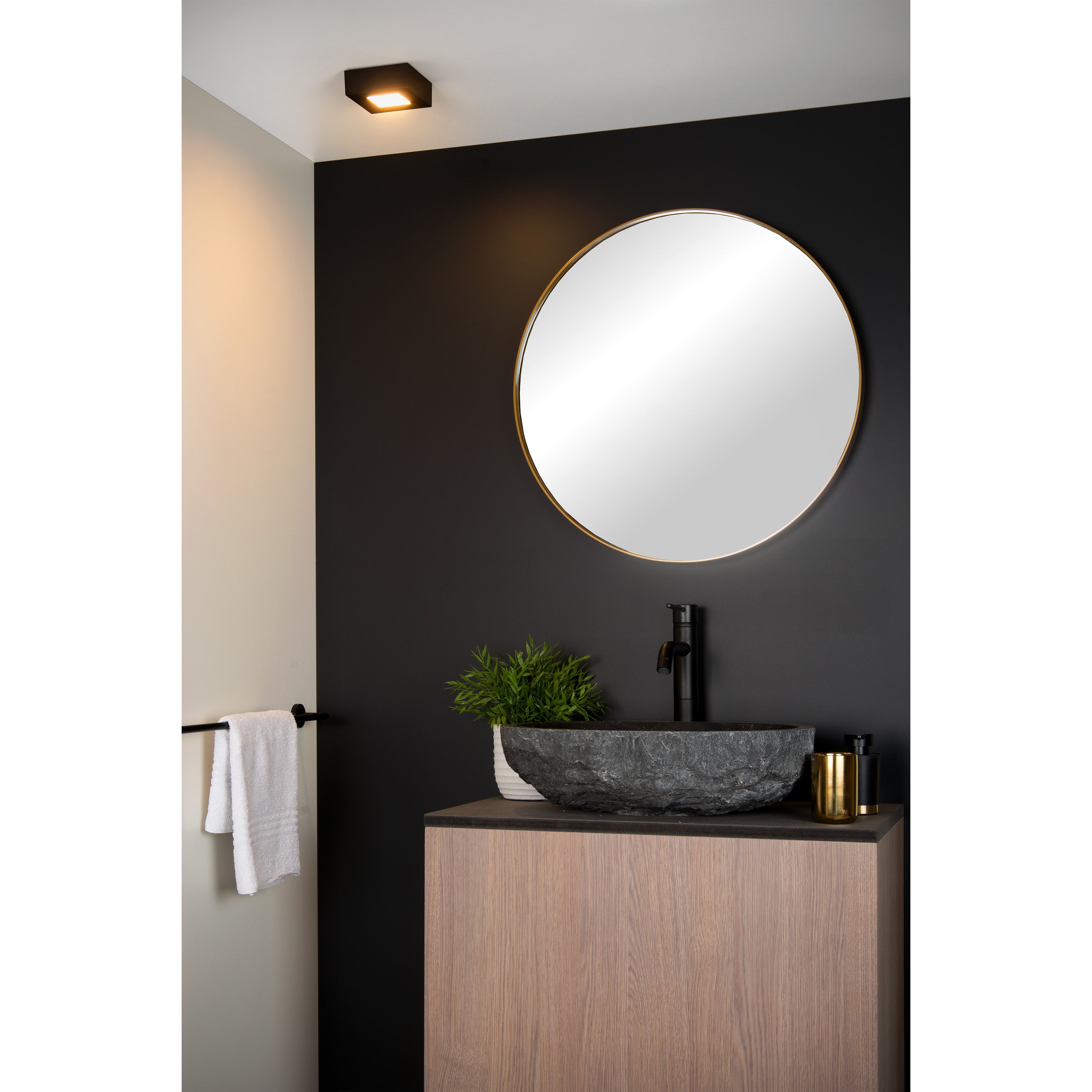 Lucide BRICE-LED - Plafonnière Badkamer - LED Dimb