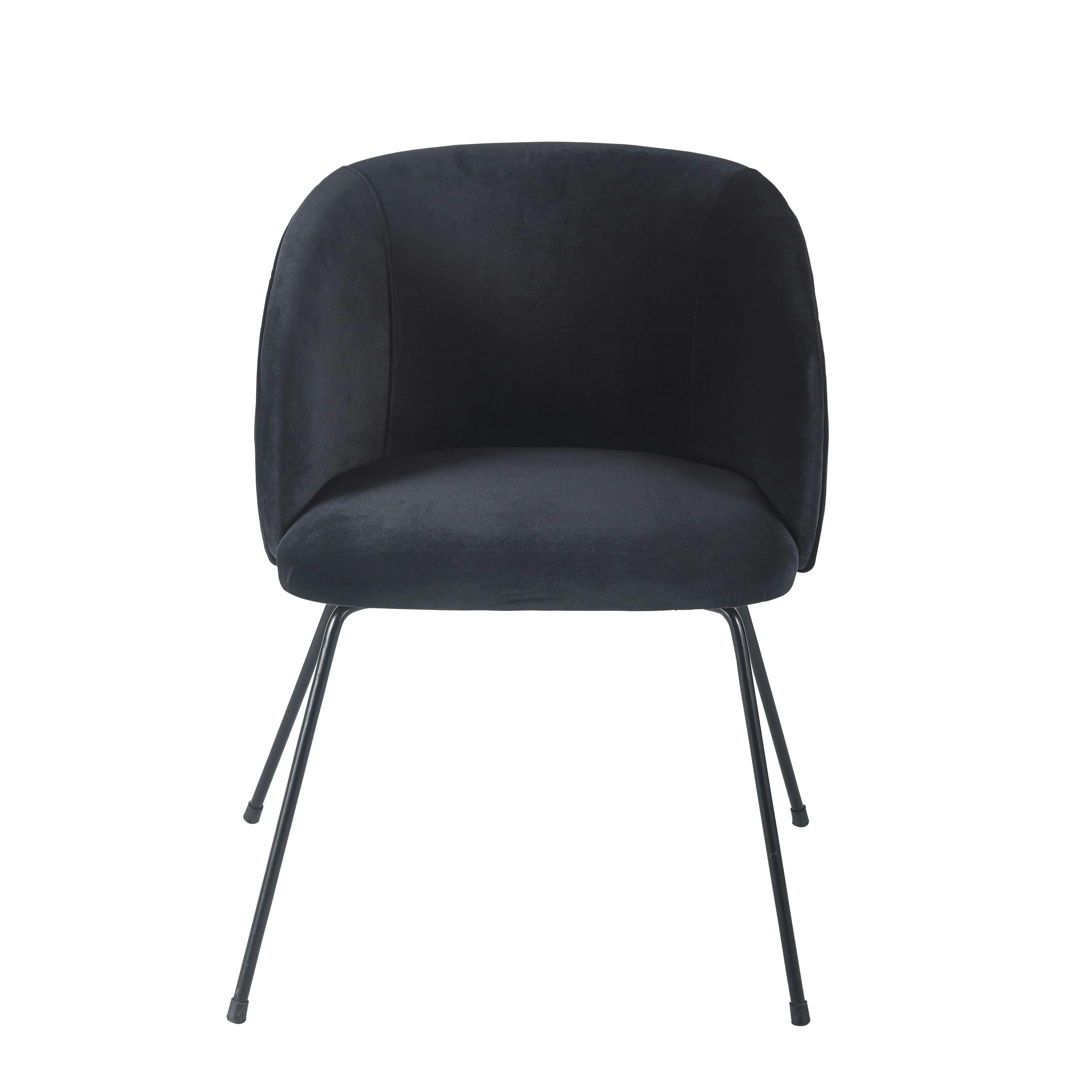 Wanda Business - Fauteuil professionnel en velours noir