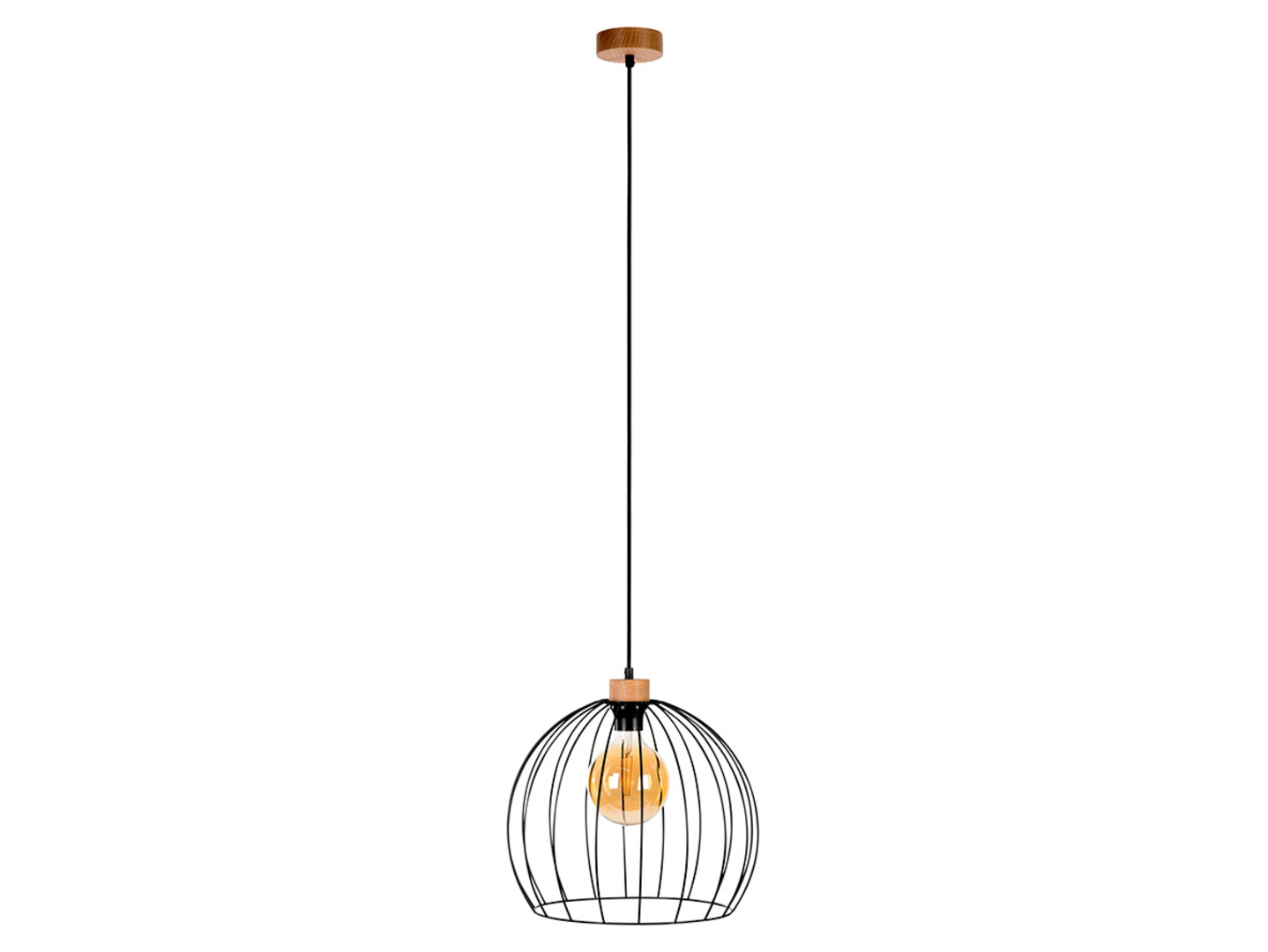 Lampa wisząca Coop metalowa czarna