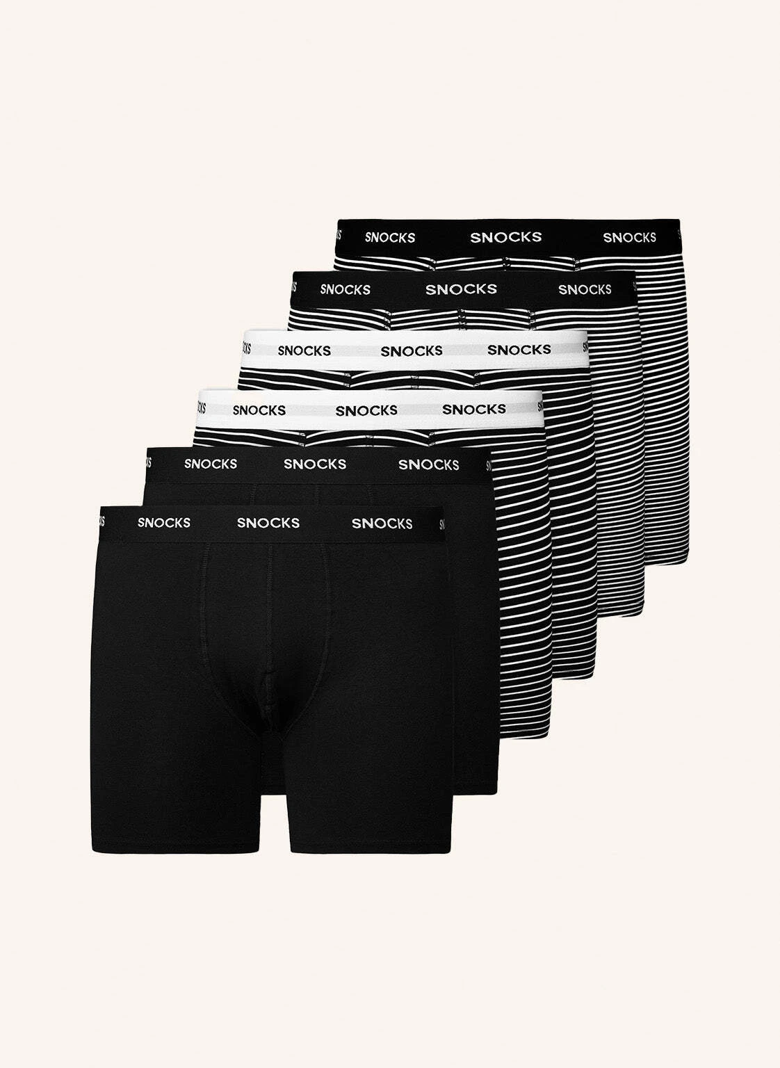 SNOCKS 6er-Pack Boxershorts mit längerem Bein