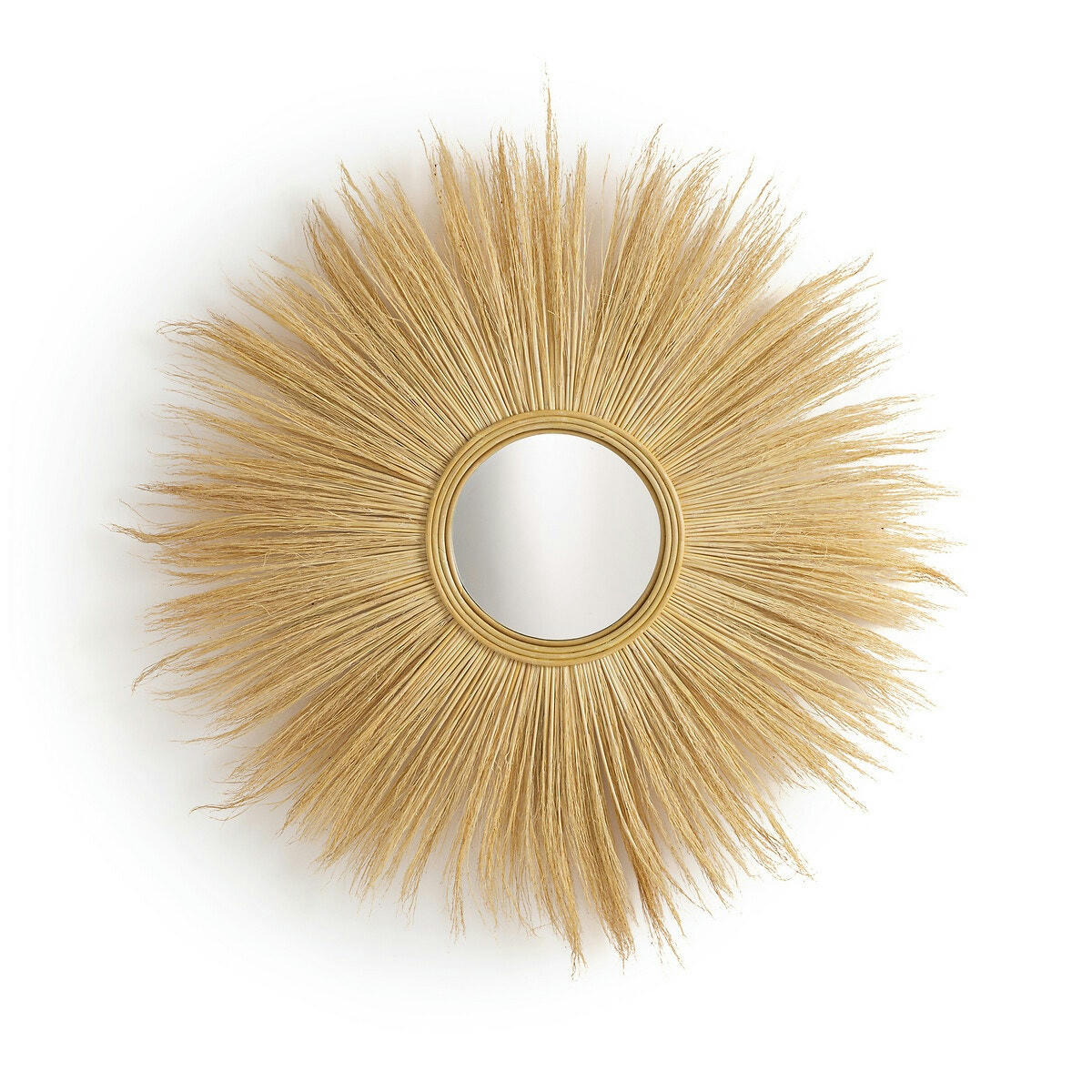 Miroir à franges fibres végétales Ø120 cm Mane