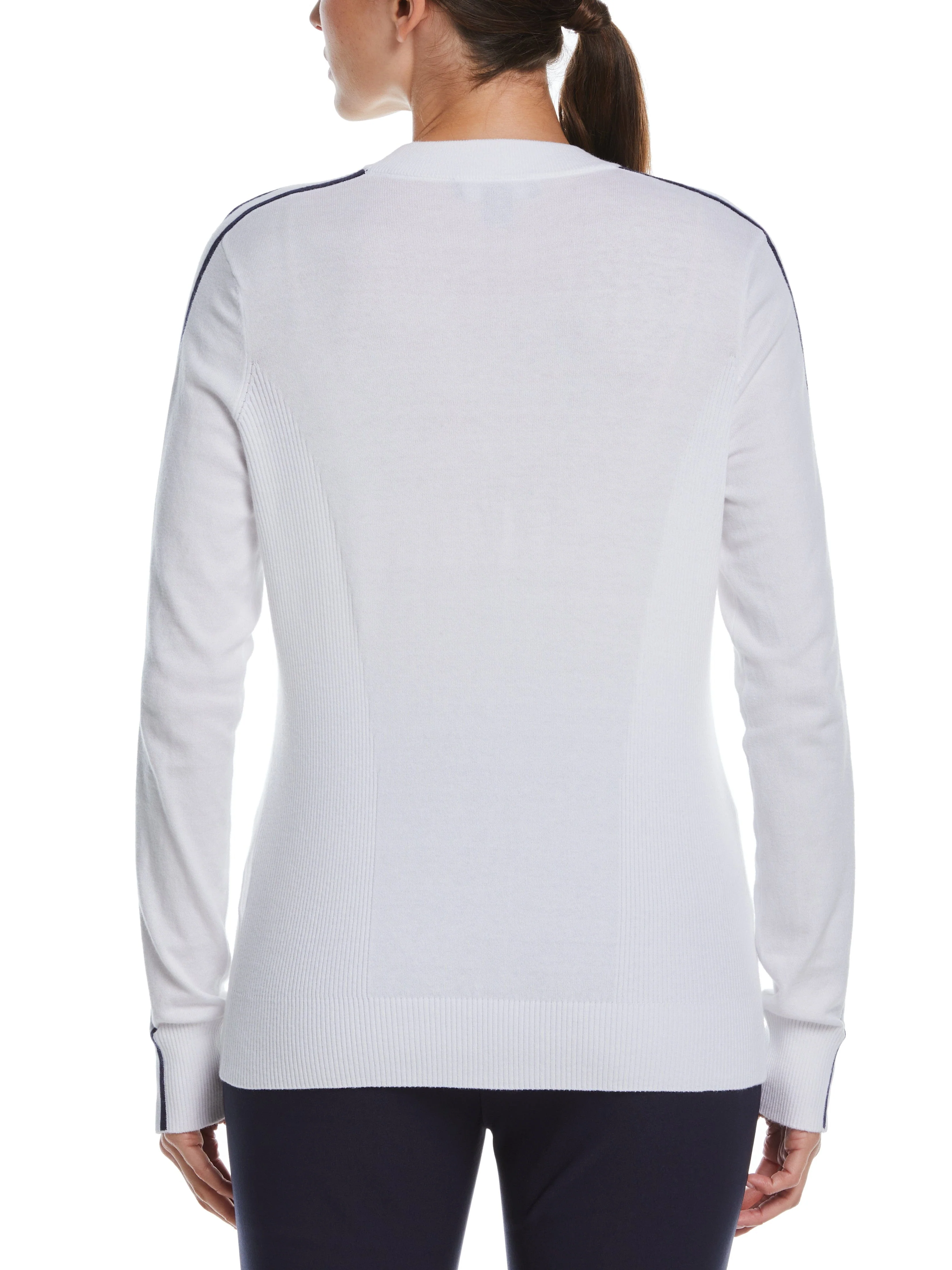 Womens Mock Neck Golf Sweater