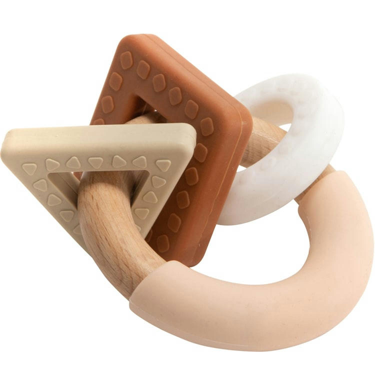 - Anneau de dentition beige et safran