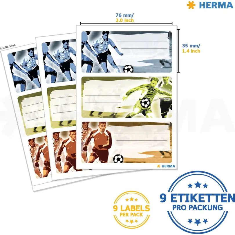 Etiketten 9er-Set Herma