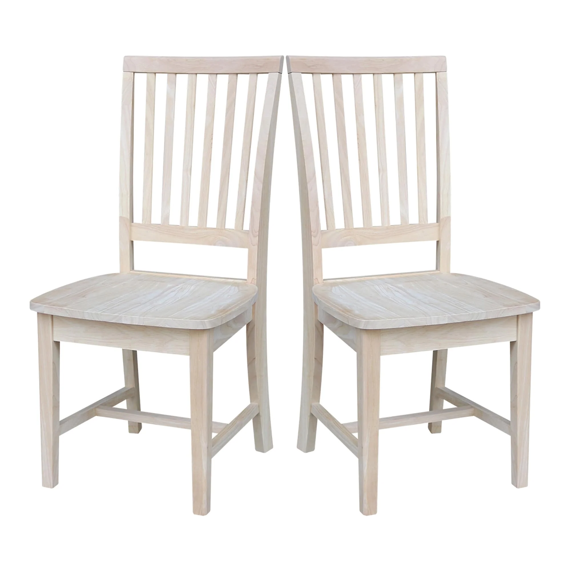Solid Wood Mission Dining Side Chairs - Set of 2