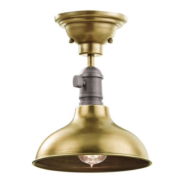 Lampa wisząca naturalny mosiądz Cobson 1xE27x60W Kichler