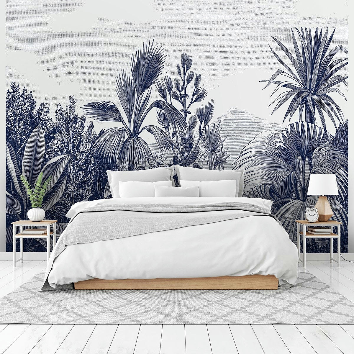 PROVENCE MARINE - Papier peint panoramique en Papier Bleu marine  336x290